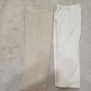 Men's Classic Tan and White Pants